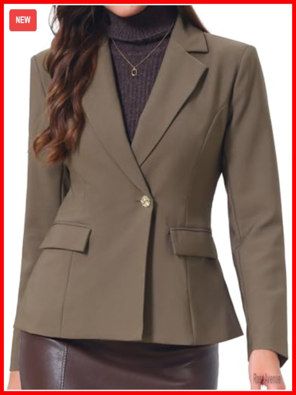 Women's Long Sleeve Blazer Business Casual Work Suit Jacket